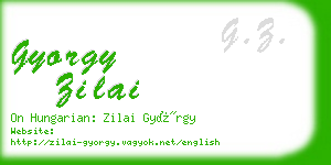 gyorgy zilai business card